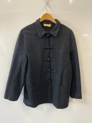 ピ94⚫︎MICHAEL KLEIN⚫︎ミッシェルクラン⚫︎レディース⚫︎アウター⚫︎コート⚫︎ハーフコート⚫︎ウール混⚫︎チャイナボタン⚫︎size9AT⚫︎黒