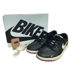Nigel Sylvester × NIKE ナイキ エア ジョーダン 1 レトロ ロー オージー ニトロ IB8958-001 29.5cm ダメージ加工 ◆中古品◆ V10981NH