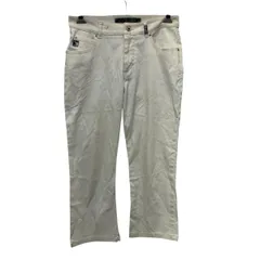 GUESS デニムパンツ W27 ホワイト ゲス ジップアップ スパンデックス クロップドパンツ コットンポリ混合 ジーンズ 2510-465のサムネイル