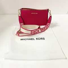 08w13858 マイケルコース Michael Kors  JET SET TRAVEL クロスボディ ウィズ テックアタッチ エレクトリックピンク  ショルダーバッグ  【中古品】
