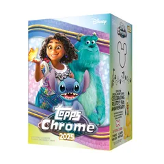 Topps 2025 Chrome Disney - バリューボックス(1パック4枚、1箱7パック)。 