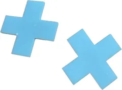 Liberte555 ばってん バッテン ヘアピン サブカル サブカル地雷 地雷系 サブカル系 量産型 (ブルー)