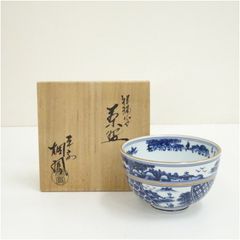 瀬戸焼 河本礫亭 染付駿馬図茶碗 14cm - メルカリ