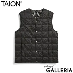 タイオン ダウンベスト メンズ レディース TAION インナーダウン Vネック ダウン ベスト 軽量 防寒 洗える ボタン アウター カジュアル BASIC LINE ベーシック Vネックボタン インナーダウンベスト TAION-001