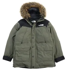 美品 THE NORTH FACE ザ・ノースフェイス ND919935 Mountain Down Coat マウンテンダウンコート GORE-TEX ゴアテックス ファー付き フーデッドダウンジャケット カーキ XS 正規品