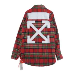 OFF-WHITE (オフホワイト) 17AW Flannel Shirt 長袖ネルシャツ チェックシャツ レッド OMGA034F17329007