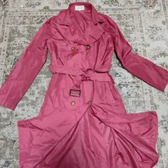 マッキントッシュ　フィロソフィー　MACKINTOSH PHILOSOPHY　レインコート　38　トレンチコート　ロングコート　ピンクパープル　レディース　中古　古着
