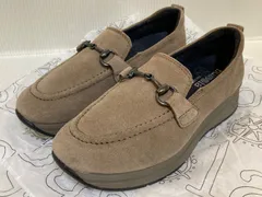 bussola ステップインローファー SILK SUEDE WALNUT ベージュ/37