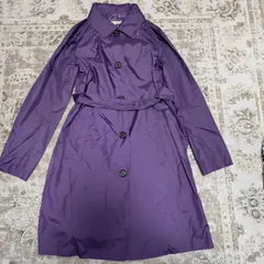 MACKINTOSH PHILOSOPHY　マッキントッシュ　フィロソフィー　レインコート　ステンカラーコート　ロングコート　パープル　紫　38　レディース　中古　古着