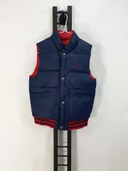 ポロラルフローレン キッズ ダウン ベスト リバーシブル ネイビー レッド 6y
