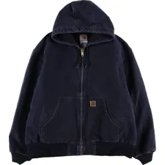 古着 カーハート Carhartt アクティブジャケット 中綿入り ダックフルジップパーカー メンズXXL相当/eaa590655