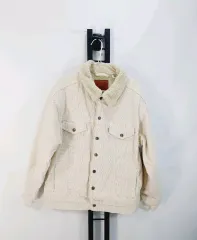 リーバイス コーデュロイ シェルパ シープスキン裏地 ジャケット アイボリー s