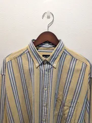 美品　90's　USA製　GAP　ギャップ　オールドギャップ　OLD GAP　シャツ　オックスフォード　イエロー　ストライプ　ボタンダウン