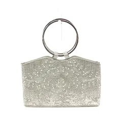 aimer エメ パーティーバッグ  2WAY/刺繍/ビーズ    シルバーカラー レディース / 240001168872