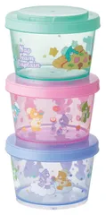 新品 スケーター(Skater) 保存容器 3個セット 240ml おかず入れ 日本製 Care Bears ケアベア SIJ3-A