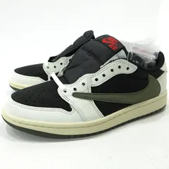 【三重本店】 中古 NIKE | ナイキ スニーカー WMNS AIR JORDAN 1 LOW OG SP TRAVIS SCOTT ウィメンズ エアジョーダン 1 ロー オリジナル トラヴィス スコット DZ4137-106 ホワイト 25cm 【128】