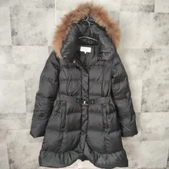 【極美品】PROPORTION　3way ラクーンファー ダウンコート　サイズ3　L相当　Aライン　ベルト付き　金金具　ファー・フード着脱可能