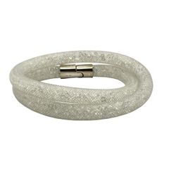 SWAROVSKI(スワロフスキー) ブレスレット美品  - 白×ゴールド