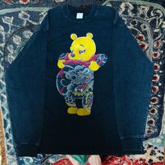 プーさん刺青コラージュロングTシャツ送料込 新品 L - メルカリ