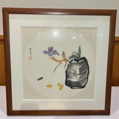 水墨画 鳥 額装 カワセミ 額縁 FUJICOLOR 木製フレーム 壁掛け 水墨画 鳥 額装 カワセミ 額縁 FUJICOLOR 木製フレーム 壁掛け - メルカリ