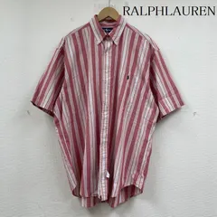 ラルフローレン 90s ボタンダウン ストライプ オーバーサイズ 半袖 シャツ メンズ XL ISItems【USED】【古着】【中古】50141751