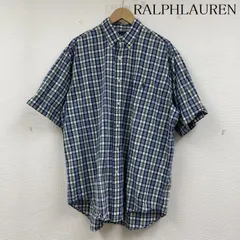 ラルフローレン 90s BLAKE ボタンダウン チェック 半袖 シャツ ポニー 刺繡 メンズ M ISItems【USED】【古着】【中古】50141752