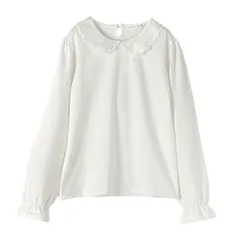 【スカラップ長袖】カットソーブラウス キッズ YUP12 キャサリンコテージ