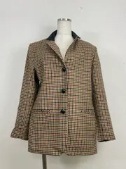 TALBOTS タルボット サイズ39  茶色系チェック、 20251022-0008のサムネイル