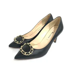 DIANA ダイアナ ポインテッドトゥパンプス 表記サイズ:22 1/2 チェーン    ブラック レディース / 240001169643