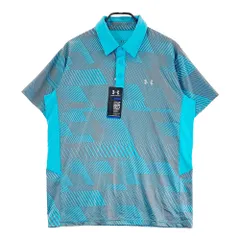 サイズ：XL UNDER ARMOUR アンダーアーマー  半袖ポロシャツ  ブルー系 [240101549764] ゴルフウェア メンズ ストスト