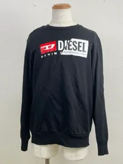 DIESEL ディーゼル Ｓ メンズ スウェット 変換ロゴ　黒 20251029-0017