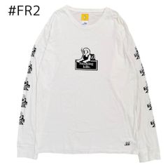 希少デザイン】FR2 禁煙推奨 浮世絵 歌舞伎ロンT 長袖Tシャツ 白 M