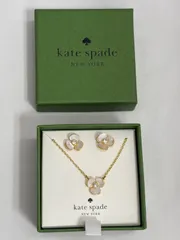 kate spade ケイトスペード DISCO PANSY ピアス＆ネックレス 花