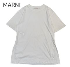 マルニ ショートスリーブ リブネック Tシャツ グレー MARNI - メルカリ