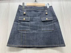 LOUIS VUITTON デニムスカート 表記サイズ36 ブルー 