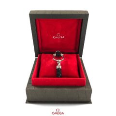 未使用 OMEGA オメガ セイリング ブレスレット レザー ブラック【鑑定済み】