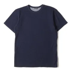 COMME des GARCONS HOMME PLUS コムデギャルソン オムプリュス Tシャツ 99SS フリル期 アシンメトリー サイドファスナー クルーネック Tシャツ アーカイブ AD1998 モード 90s ネイビー 紺 日本製【メンズ】