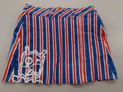 FILA/フィラ　ゴルフスカート Sサイズ　ブルー×レッドストライプ