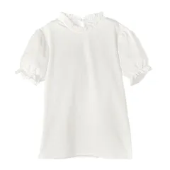 【スタンドカラー半袖】カットソーブラウス キッズ YUP12 キャサリンコテージ