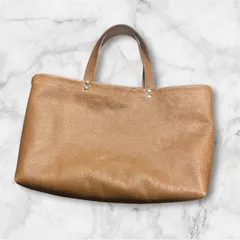 イタリアンレザーバッグ　(ブラウン）