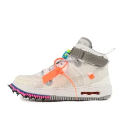 新品 OFF-WHITE オフホワイト サイズ:27.5cm 22SS NIKE AIR FORCE 1 MID SP (DO6290-100) ナイキ エアフォース1 ミッド ホワイト クリアホワイト US9.5 ミドルカット スニーカー【メンズ】