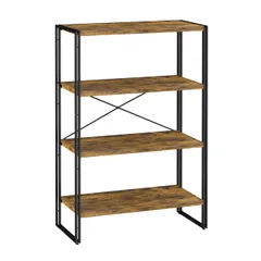 新品 XINYF 棚 ラック オープンシェルフ ラック おしゃれ ラック おしゃれ棚 本棚 4段 幅80 奥行40 H4-80-40