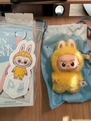 開封のみ POP MART (ポップマート ) ピンフォーラブ ミニ ラブブ(ラブブ） P ぬいぐるみ キーホルダー 秘密 キーリング シリーズ