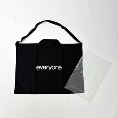 everyone エブリワン　big shoulder bag (BLACK) everyone エブリワン big shoulder bag (BLACK) everyone エブリワン