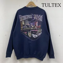 古着 TULTEX 90s 後期 スウェット クルーネック トレーナー USA製 ロゴ スカル グラフィック トランプ メンズ XL ISItems【USED】【古着】【中古】50141917