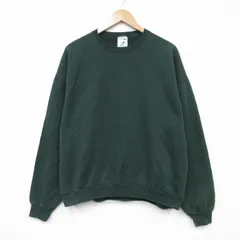 XL/古着 ジャージーズ 長袖 スウェット メンズ 00s 無地 クルーネック 緑 グリーン 25nov01 中古 スエット トレーナー トップス