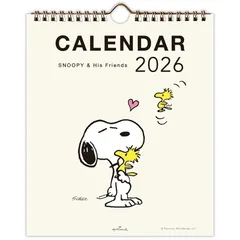【新品】 ホールマーク スヌーピー 2026年 カレンダー 壁掛け 縦型 小 ピーナッツ 0