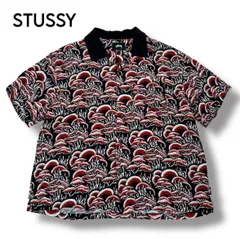 【STUSSY】希少　Coral Pattern Shirt S