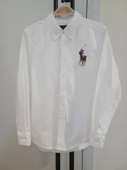 ラルフローレン ビックポニー オックスフォード 白 シャツ キッズ 10-12歳
