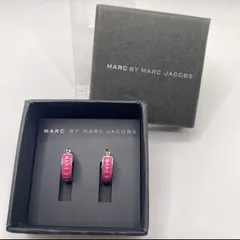 2718　MARC BY MARC JACOBS マークバイマークジェイコブス　マークジェイコブス　アクセサリー　ピアス　フープピアス　ピンク　両耳用